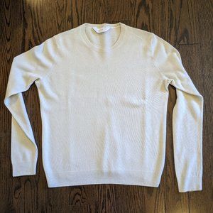 Cream Everlane Cashmere Crew Neck Sweater